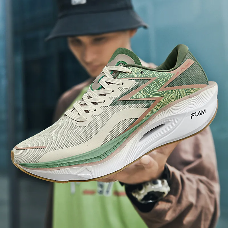 Breathable Mesh Athletic Shoes - รองเท้าวิ่งคาร์บอนบอร์ด รุ่นพิเศษ สำหรับมาราธอน ผู้ชาย ผู้หญิง ระบายอากาศ