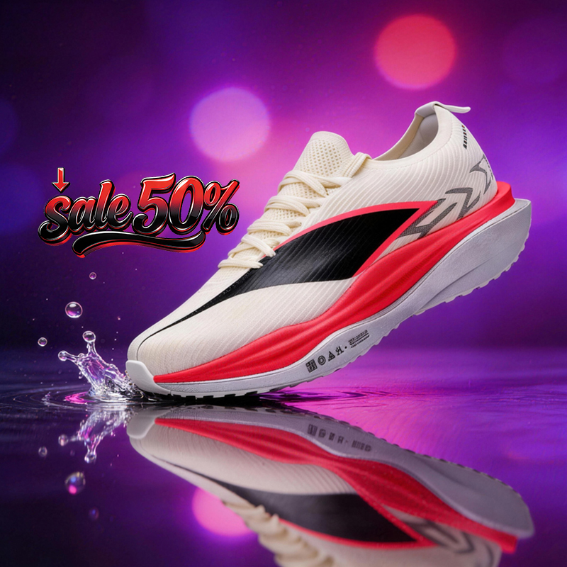 Carbon Plate Marathon Racing Shoes - รองเท้ากีฬาผู้ชาย รองเท้าวิ่งแผ่นคาร์บอนเต็มฝ่าเท้า รองเท้าวิ่งมาราธอนสำหรับผู้ชายและผู้หญิง รองเท้าฝึกซ้อมกีฬา ดูดซับแรงกระแทก