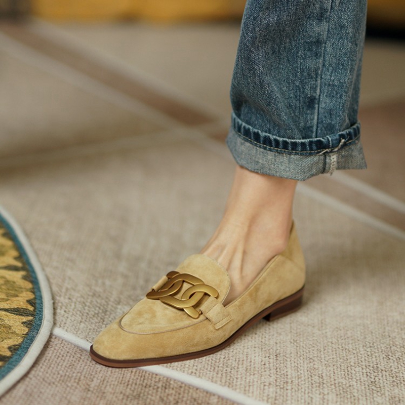 หนังนิ่มหนังผู้หญิง Loafers ฤด - Women'S Shoes บทวิจารณ์และราคา
