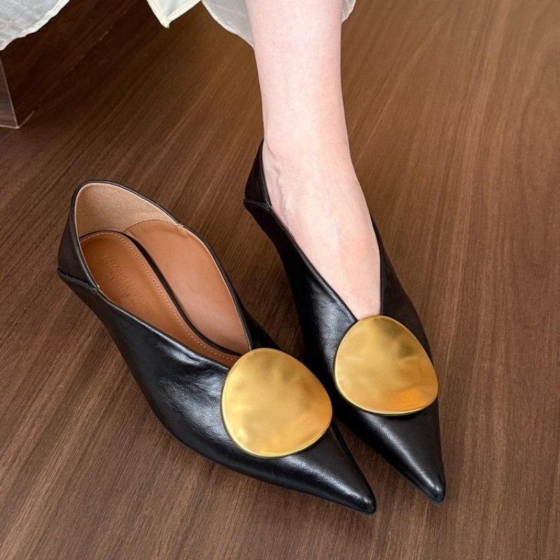 รองเท้าส้นแบนแบบสวมหัวแหลมสำหร - Women'S Shoes บทวิจารณ์และราคา