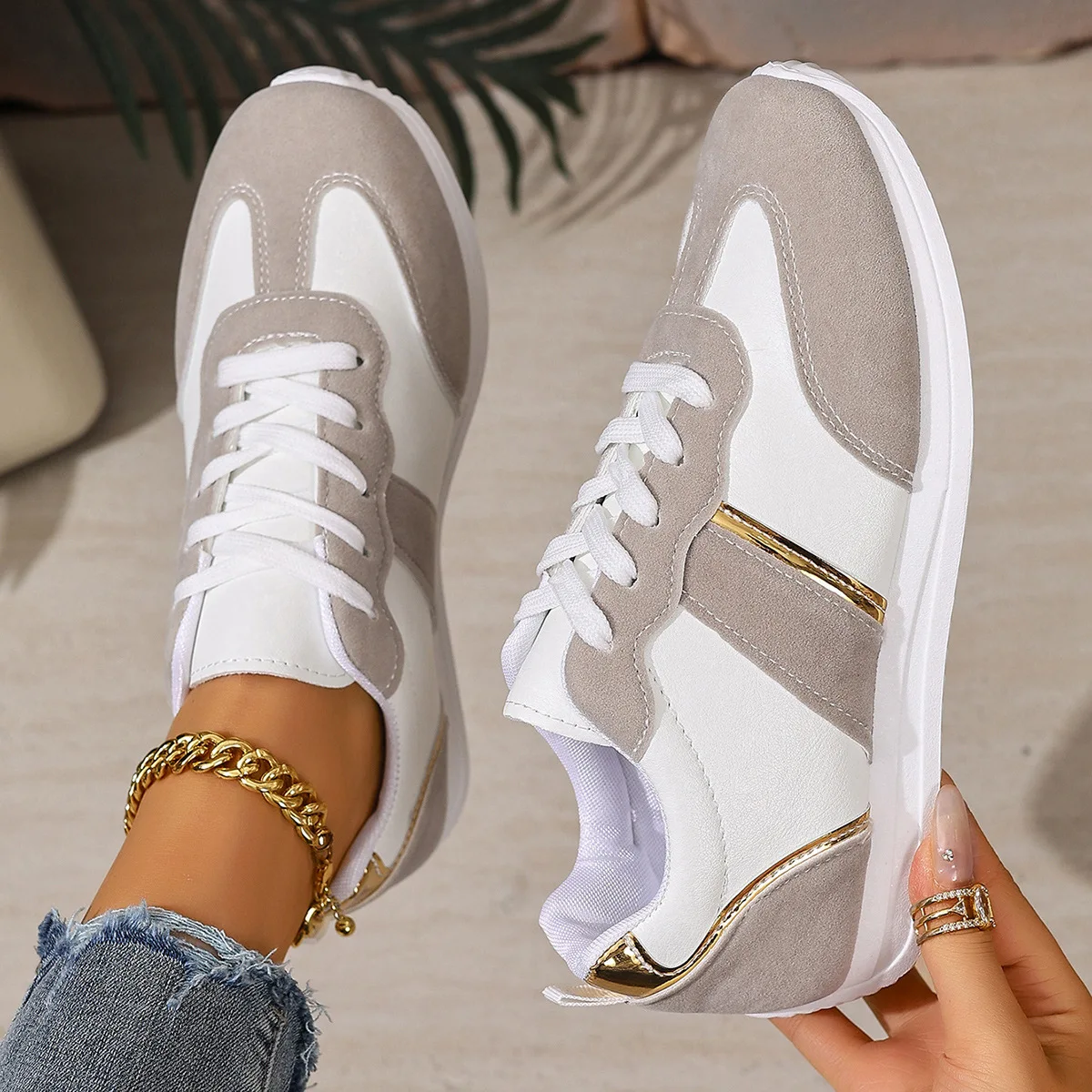 รองเท้าวิ่งผู้หญิงแบบลำลอง ทรง - Running Shoes บทวิจารณ์และราคา