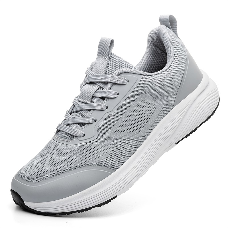 รองเท้ากีฬาผู้ชายแบบหัวกว้าง น - Breathable Mesh Athletic Shoes บทวิจารณ์และราคา