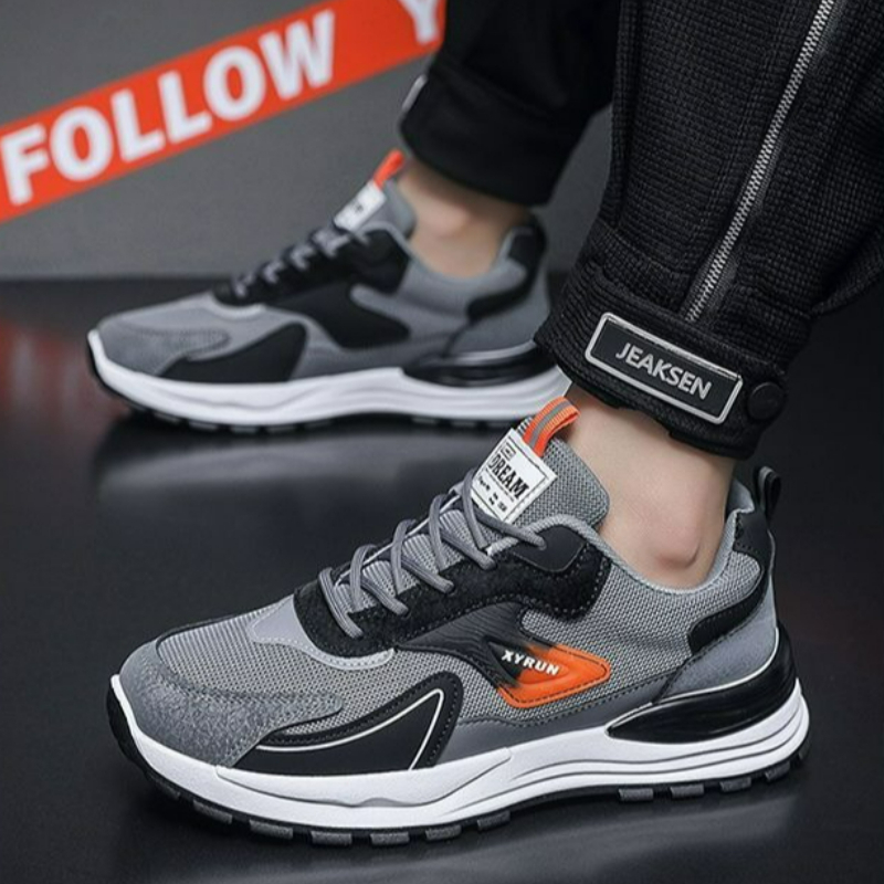 รองเท้าผ้าใบผู้ชายแฟชั่น รองเท - Breathable Mesh Athletic Shoes บทวิจารณ์และราคา