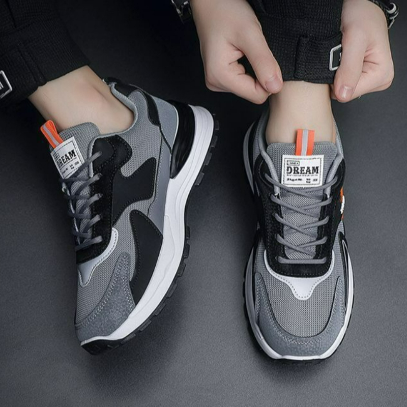 รองเท้าผ้าใบผู้ชายแฟชั่น รองเท - Breathable Mesh Athletic Shoes บทวิจารณ์และราคา